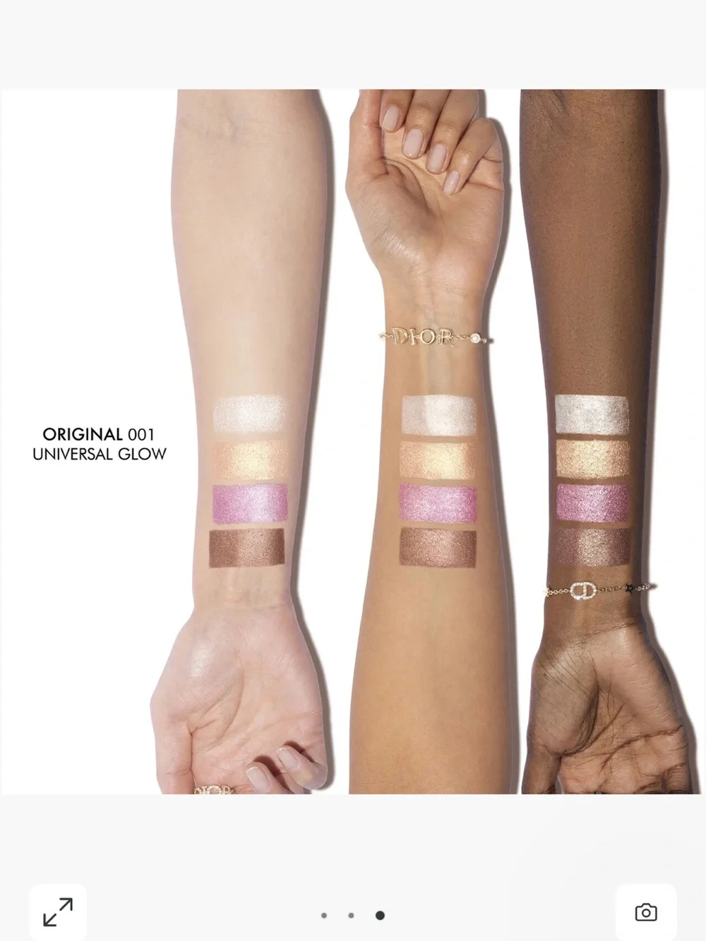 Dior Backstage Glow Maximzer Palette  — Pink, Champagne, White & Bronze Makeup